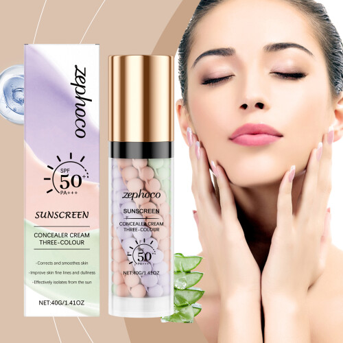 3-Color Rainbow Primer: Brightening, Moisturizing, Long-Lasting 1