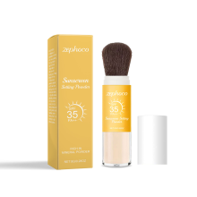 Natural Oil-Control Setting Powder, Long-Lasting, Rotating Brush