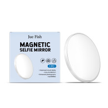 Jue Fish White Magnetic Selfie Mirror for Travel & Phone Photos