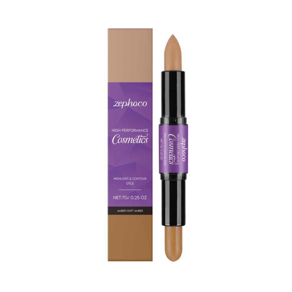 2-in-1 Highlighter & Contour Stick, Amber 3D Concealer