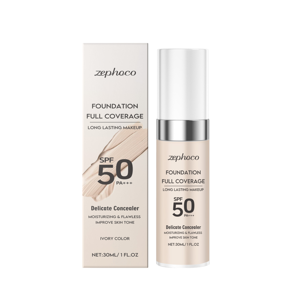 Ivory White Thermotropic Foundation, Moisturizing & Long Lasting