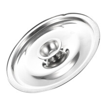 Stainless Steel Oil Pot Lid AntiScald Handle Universal Fit Pan Lid Reusable Metal Kitchen Pot Cover Easy To Clean
