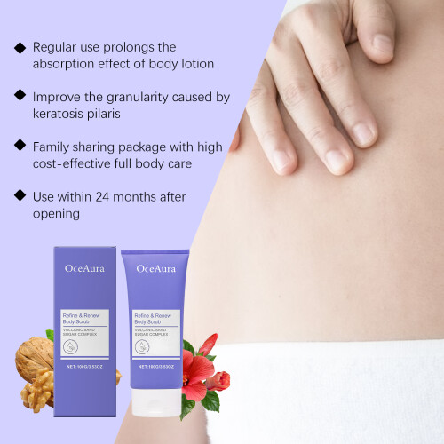 Body Scrub, Gently Cleanses, Moist & Tender, Improves Skin Texture 2