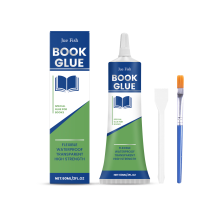 Jue Fish Book Repair Glue: Neutral, Transparent, Quick-Drying