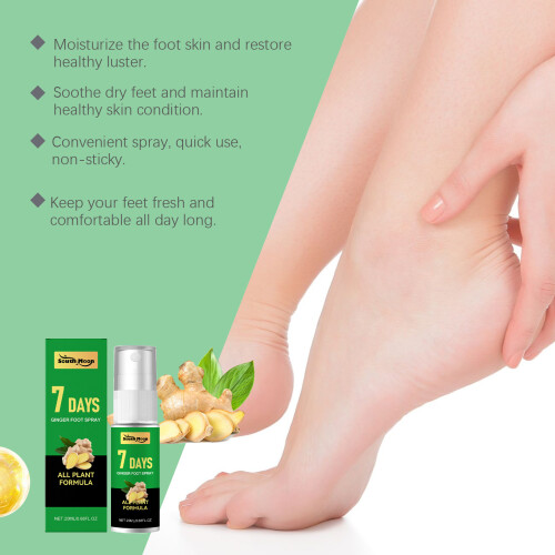 Ginger Foot Spray - Softens Heels, Hydrating 2