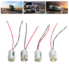 4pcs Waterproof LED Bulb Socket Adapter for Turn Signal & Brake Light 1156