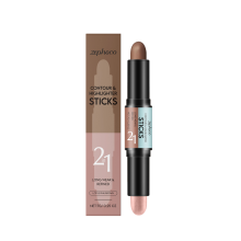 2-In-1 Contour Highlight Bar, Dual-Head, Facial Brightening