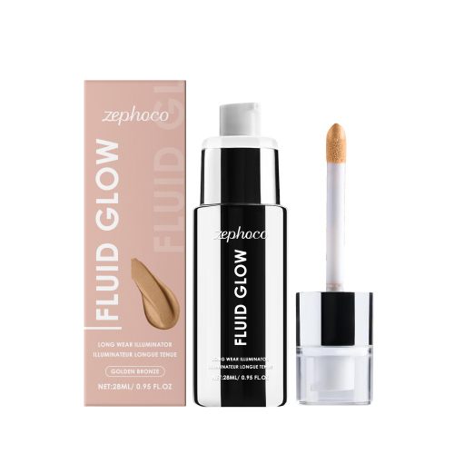 Gold Copper High-Gloss Contouring Liquid: Water Texture, 3D Lighting