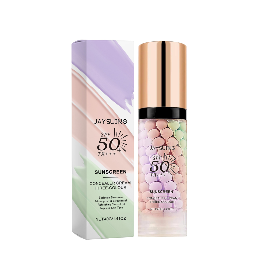 Three-Color Concealing Primer: Blemish Coverage & Smooth Makeup