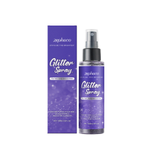Body Purple Glitter Spray, Nightclub Collarbone, High-Gloss