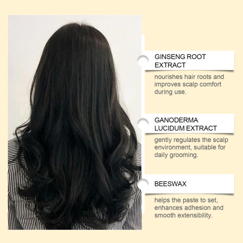 Natural Black Hair Root Touch-Up Stick, Long-Lasting Portable 2