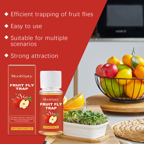 Fruit Fly Bait - Fructose Sorbitol Formula, Home Trap & Killer 2