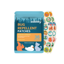 Mosquito Repellent Patches: Herbal, Waterproof, Sweat-Proof for Kids