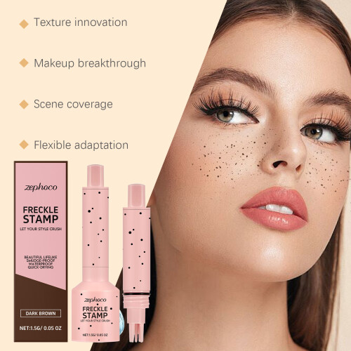 Dark Brown Freckle-Like Stamp Pen, Quick-Drying, Matte, Makeup 2