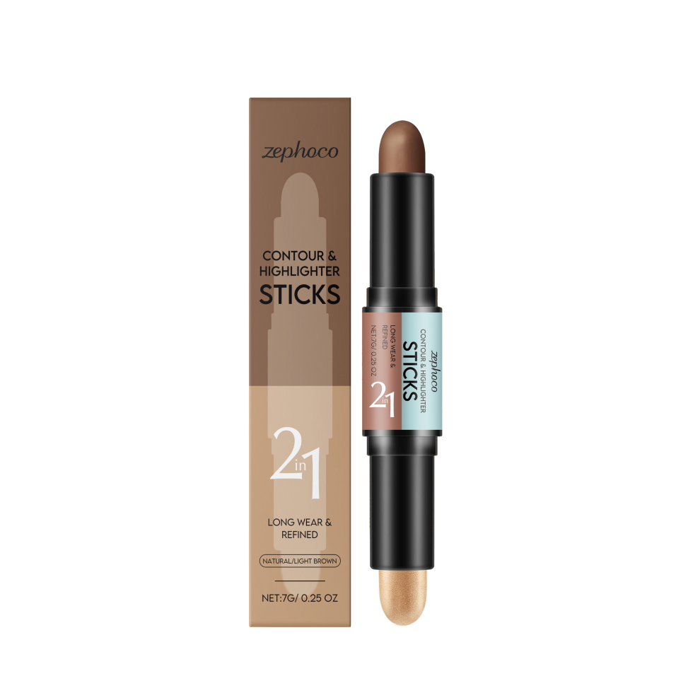 Natural Light Coffee 2-in-1 Contour & Highlight Stick