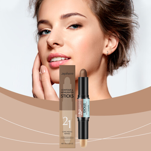 Natural Light Coffee 2-in-1 Contour & Highlight Stick 1
