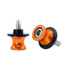 Swingarm Sliders Orange M10 Two Piece Spools Paddock Stand Bobbins Motorcycle Accessories