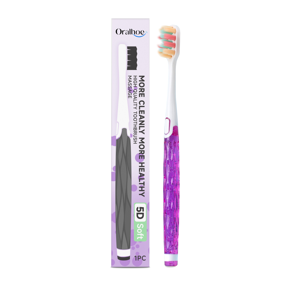 Slender Soft-Bristle Toothbrush for Stain & Odor Removal