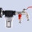 Filteradapter voor regenwatersystemen, inline filter met binnendraad (NPT) en gaasfilter, inline waterslangfilter met transparante filterkom, 2