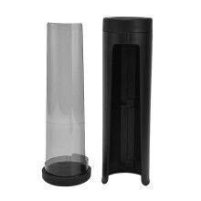 Suporte para filtro de papel para cápsulas K-Cup, gaveta de armazenamento compacta para cafeteira com suporte anti-cinzas para incenso, preto