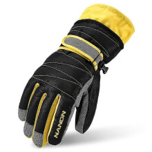 (XL, Black) Winter Warm Mountain Snowboard Ski Gloves Men Women Cold Snow Skiing Mittens Waterproof Snowmobile