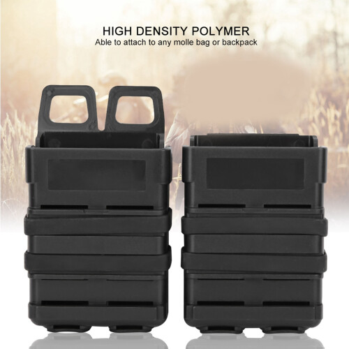 Tragbare Molle-Doppelpatrontasche Schwarz 10,57,5 cm