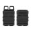 Tragbare Molle-Doppelpatrontasche Schwarz 10,57,5 cm 5