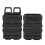 Tragbare Molle-Doppelpatrontasche Schwarz 10,57,5 cm 2