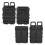 Tragbare Molle-Doppelpatrontasche Schwarz 10,57,5 cm 4