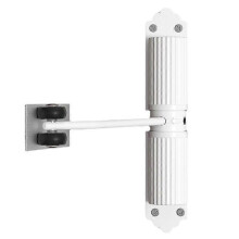 (White) Safety Door Closer Self-Closing Door Closers With High Load Bearing Rebound Door Security Closer For Metal Fireproof And Wooden