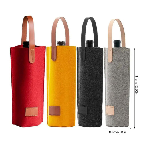 Sac de transport de vin 2 pièces, pour mariages,-Gris 2