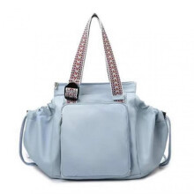 (Blue) Essential Tote Bag Multifunction Large Capacity Baby Bassinet Daily errands with baby