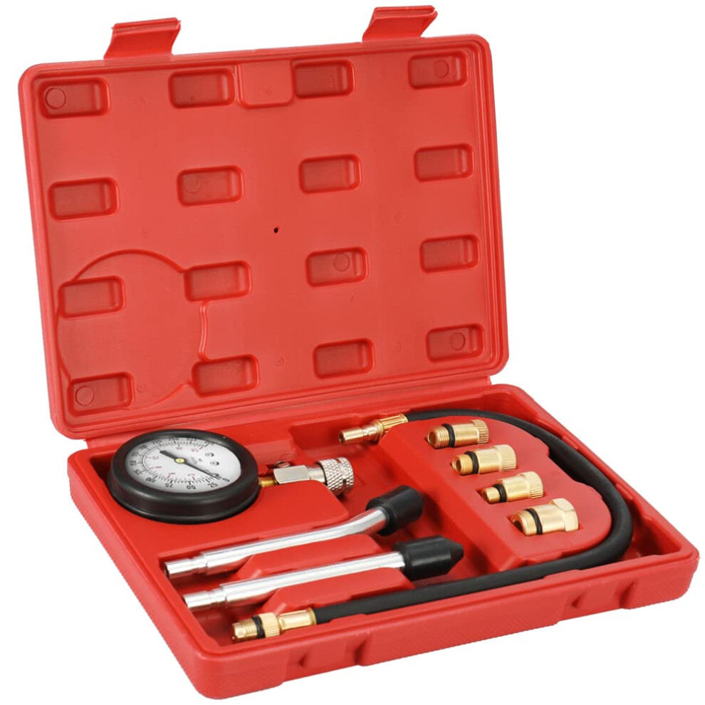 Engine Tester 0300 Psi Pressure Gauge Kit For Petrol/Gas Engines, Automobile Cylinder Test Kit, With Case 9067246077815