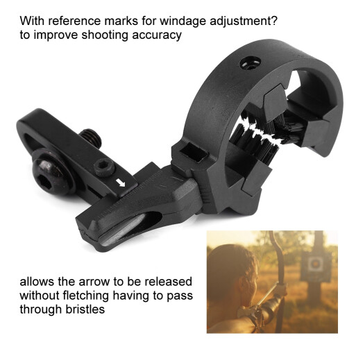 Archery Arrow Rest for Compound Bow, Left/Right Hand, Black, 8.5x4x1.7cm 2