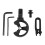 Archery Arrow Rest for Compound Bow, Left/Right Hand, Black, 8.5x4x1.7cm 2