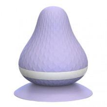 (Purple) Cone-shape Suction Cup Massage Ball Painless Deep Tissue Massage Ball for Home