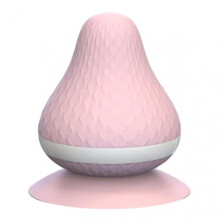 (Pink) Cone-shape Suction Cup Massage Ball Painless Deep Tissue Massage Ball for Home
