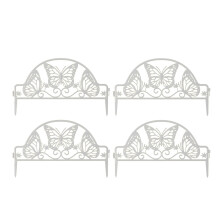 Valla de jardín resistente a la intemperie con características de fácil instalación, valla de plástico con diseño plegable y desmontable para