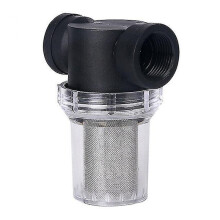 Waterfilter voor inline leidingsystemen, draaibare pijpzeef met roestvrijstalen scherm van 100 mesh en nylon deksel, transparant ontwerp, geschikt