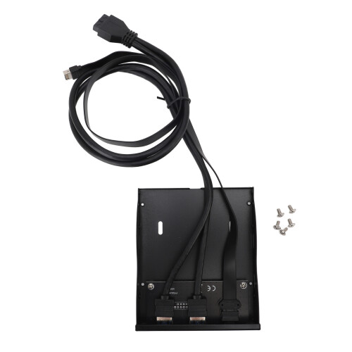 3,5-Zoll-Frontplatte Floppy-Schacht USB-A & Type-C 1