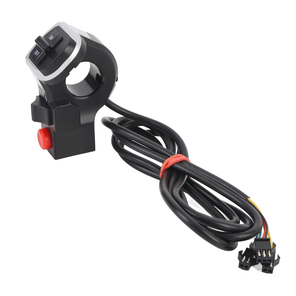 Motorcycle Handlebar Switch 4.9Ft Cable Horn Turn Signal Headlight Compact 3-In-1 5091364220055