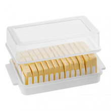 (White) Butter-Storage Box with Cutting Guide Non BPA Food Grade for Butters