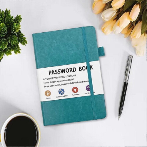 (purple) Password Notebook Premium Paper Notebook for Log Internet Website Information 2