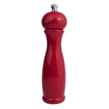 (Dark red H216) Pepper Pepper Sea Salt Grinder Manual Beech Wood Grinding Bottle Bla Pepper Seasoning Bottle