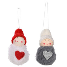 Angeli decorativi in morbido tessuto felpato, facili da appendere, bambole di peluche natalizie per la decorazione della casa, regalo perfetto per