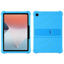 (Sky Blue) Protective Cover For Oppo Pad Air 10.36-inch 2022 With Pc Kickstand, Fall Protection Soft Silicone Tablet Case