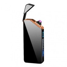 (Black) Rechargeable Windproof Lighter Windproof Flameless for Lighter Lover