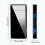 (Black) Rechargeable Windproof Lighter Windproof Flameless for Lighter Lover 5