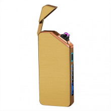 (Glod) Rechargeable Windproof Lighter Windproof Flameless for Lighter Lover