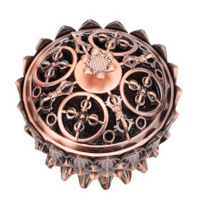 Zinc Alloy Lotus Incense Burner 7*5cm Copper Bronze Gold Home Decor